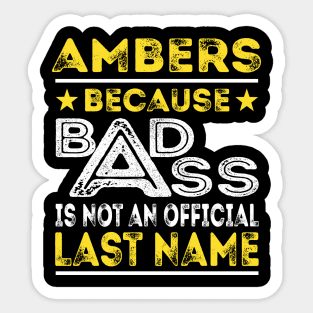 AMBERS Sticker